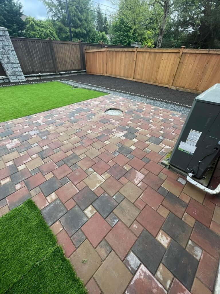 Paver Patio and Artificial Turf Installation